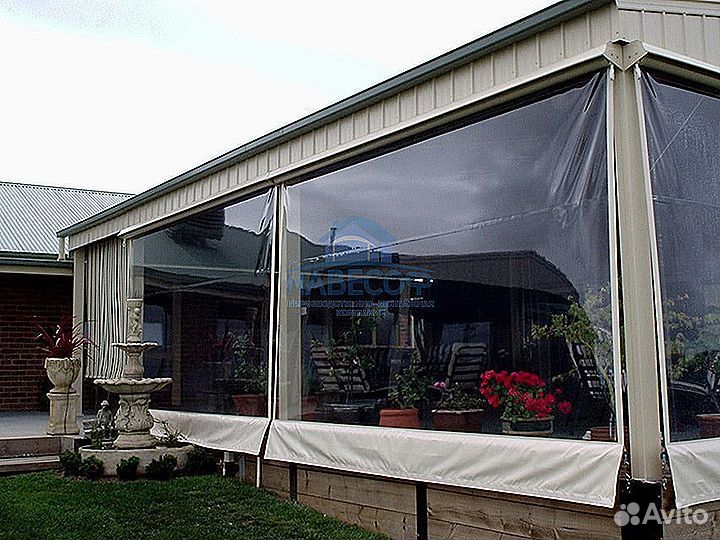 Мягкие окна для террасы, беседки, веранды под ключ