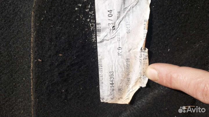 Mercedes benz с класс 203 ковёр багажника