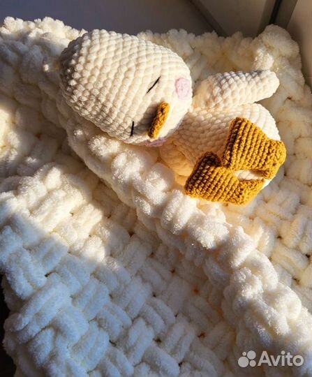 Плед детский плюшевый