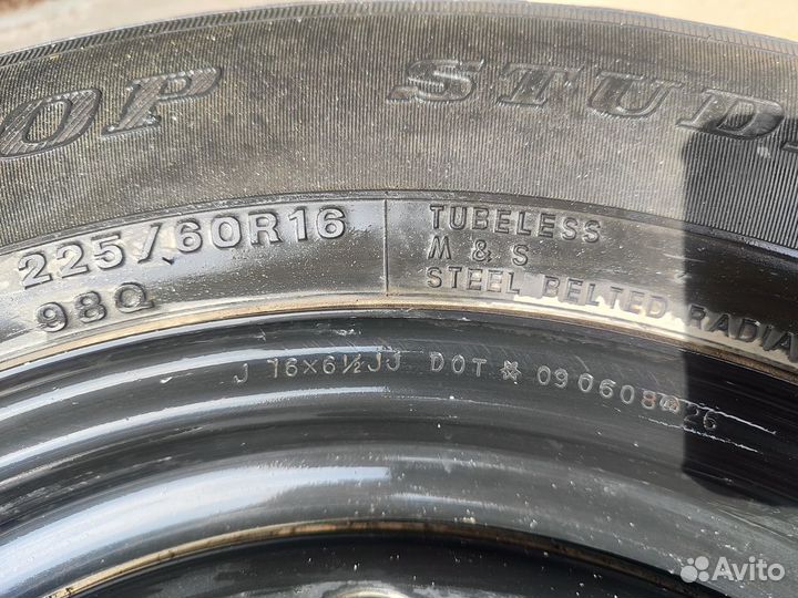 Колесо в сборе J16x6 1/2 JJ DOT Dunlop 225/60 R16