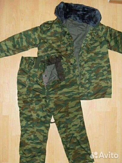 Военный армейский Бушлат, штаны(флора). Зимний