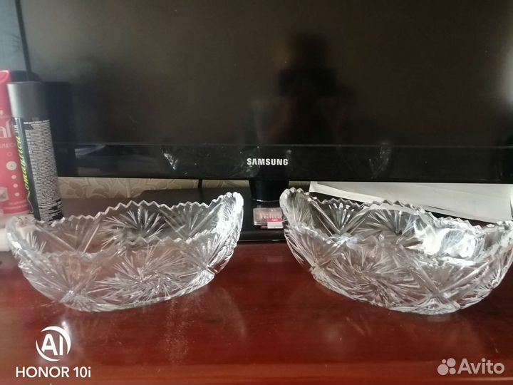 Салатник хрустальный 2 шт