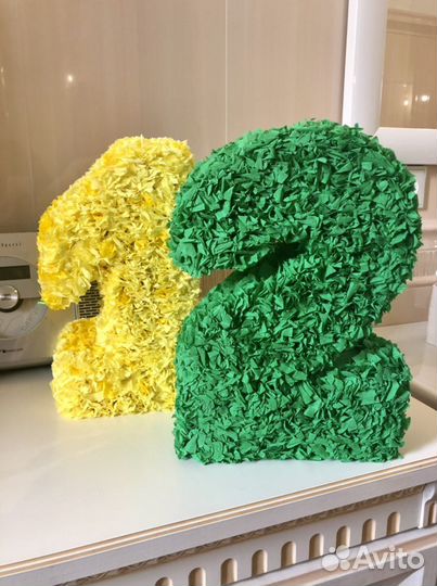 Цифра 1; 2; 12, 21 на День Рождения для оформления