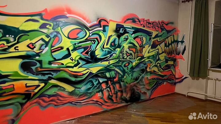 Аэрография, Художественное оформление, Граффити