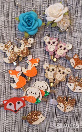 Заколочки (с животными)