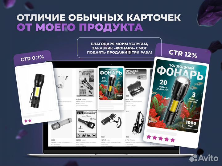 Инфографика WB & Ozon — дизайн карточек товара