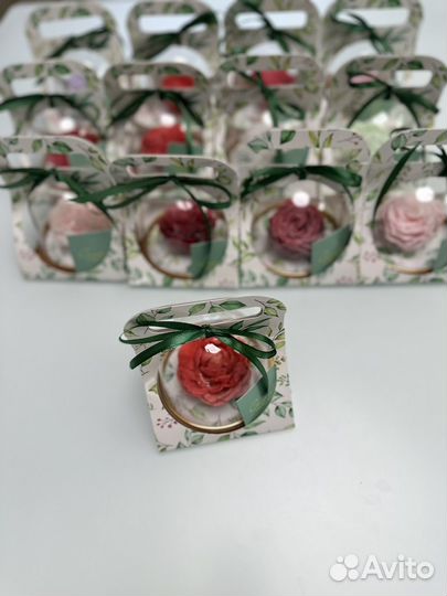 Мыло ручной работы цветок в куполе