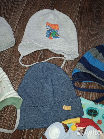 Шапочки пакетом на мальчика 1-1.5