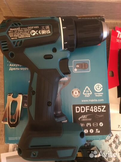 Шуруповерт-дрель бесщеточная Makita DDF485 (18В)