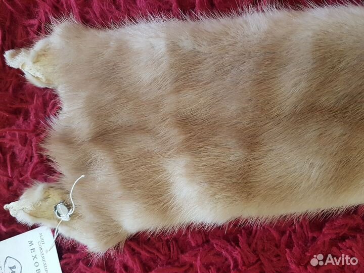 Норка шкурка-чулок воротник