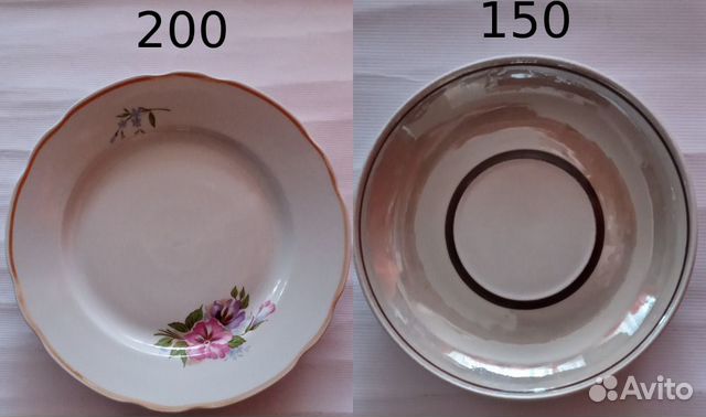 Фарфор: тарелка Дулево, блюдце завод 