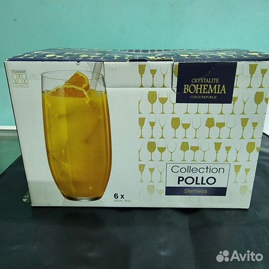 Стаканы 470 мл, Мергус, Полло, Crystalite Bohemia