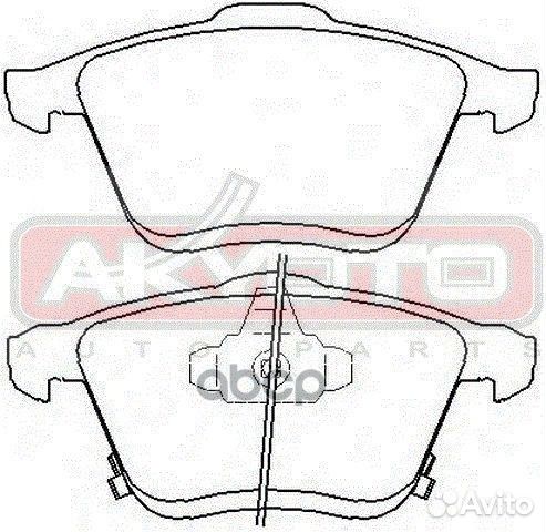 Колодки тормозные дисковые передние AKD-5802 AK