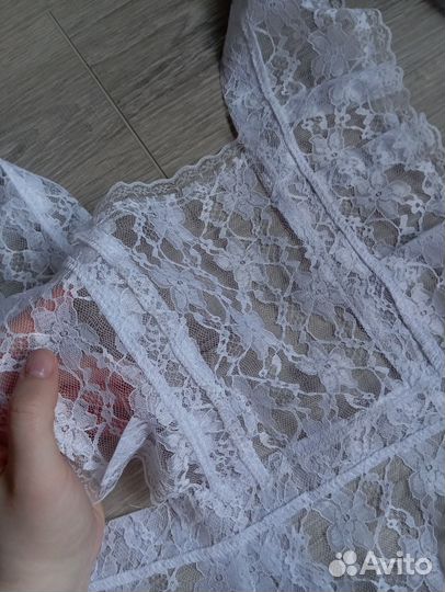 Белый школьный фартук