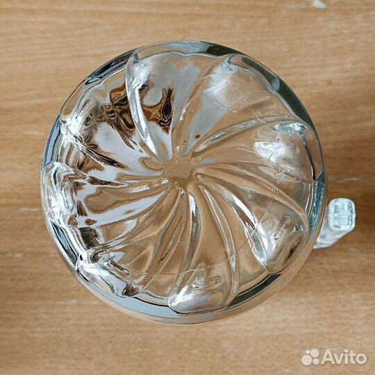 Кувшин + 6 стаканов.Стекло.Позолота. Чехословакия