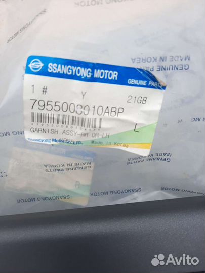 Накладка двери задней Ssang Yong Rexton 2001-06