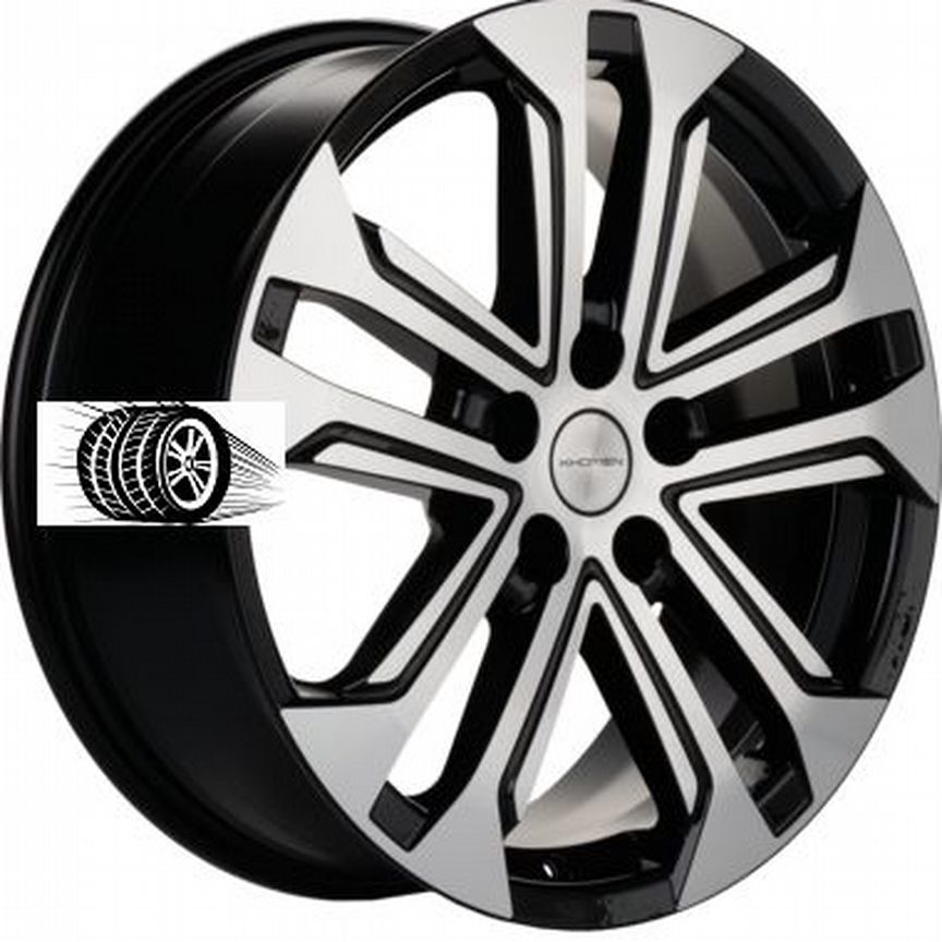 Литые диски Khomen Wheels 7×R18 5×108