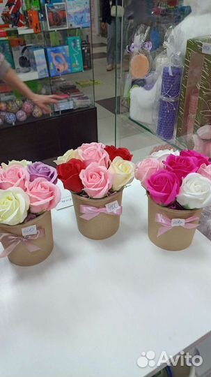 Букет учителю из мыла