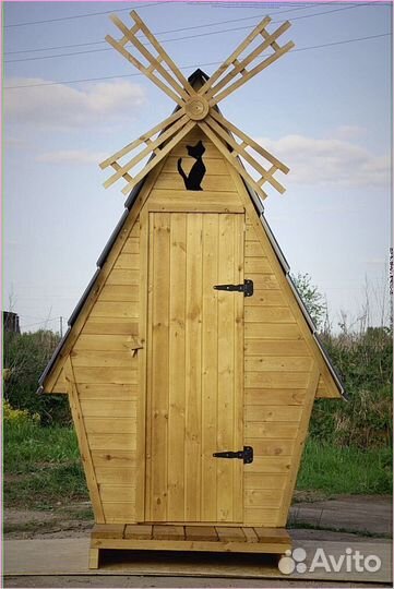 Дачный туалет с лебедем щвх 856