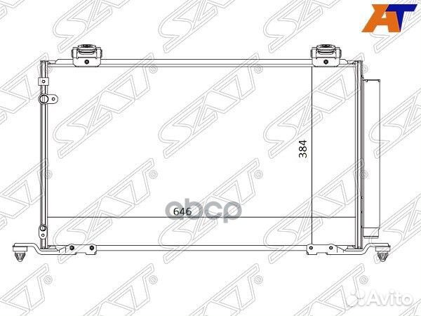 Радиатор кондиционера toyota avensis AZT25# 03