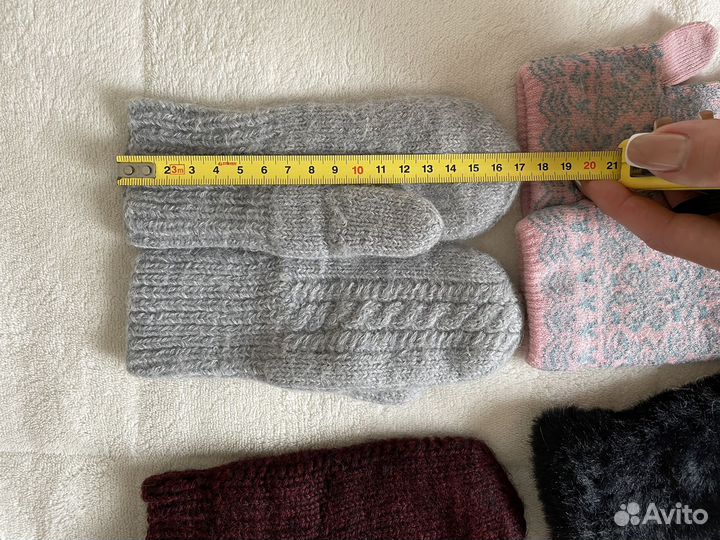 Варежки детские самовязка