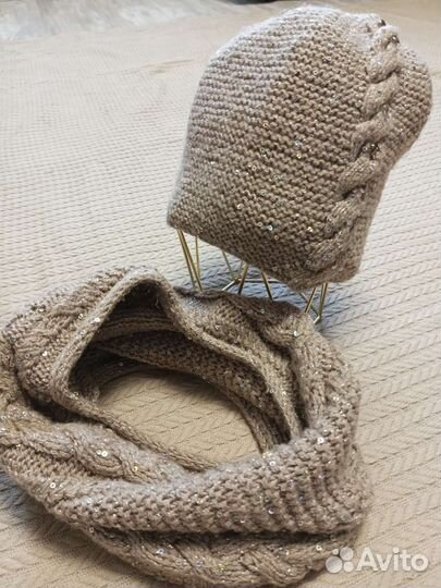 Шапка и снуд для девочки