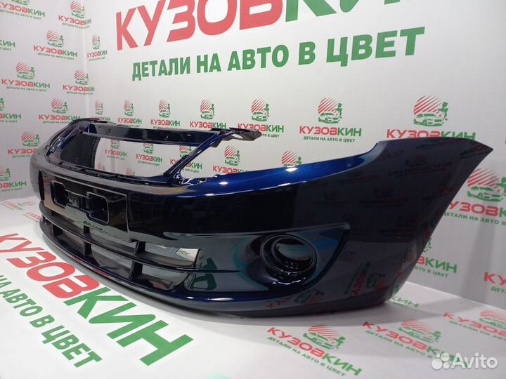 Бампер передний гранта 2190 темно синий - 471