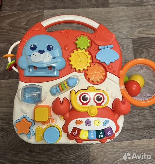 Игровой центр ходунки+каталка baby go 2 в 1