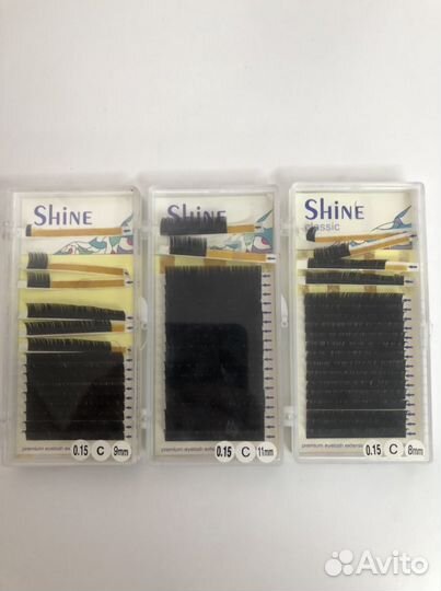 Материалы для наращивания ресниц shine