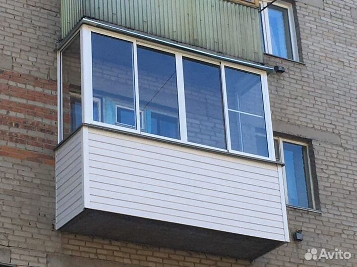 Остекление балконов алюминий