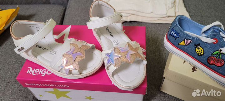 Босоножки для девочки 32 размер новые