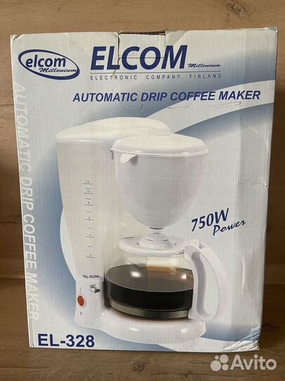 Кофеварка elcom новая