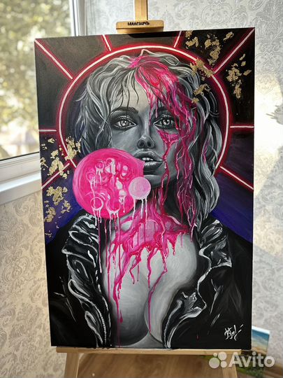 Картина акрил на холсте большая