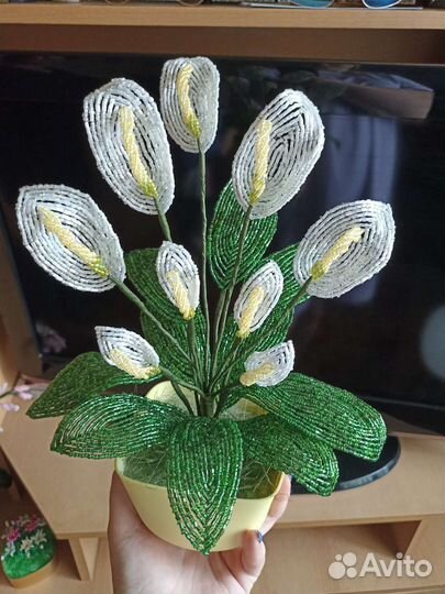 Цветы и деревья из бисера