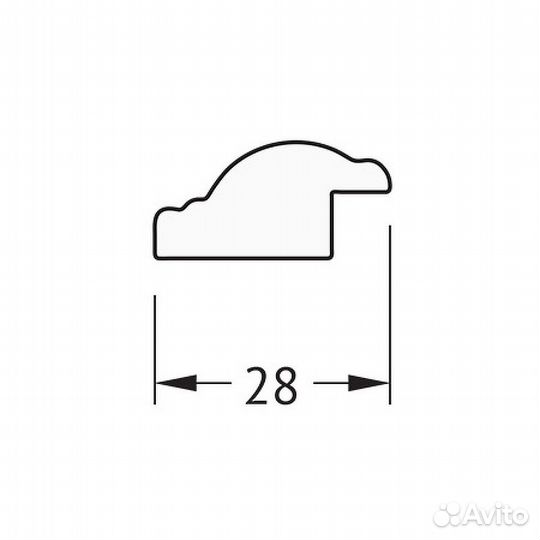 Зеркало Evoform Definite 78х58 BY 0641 в багетной