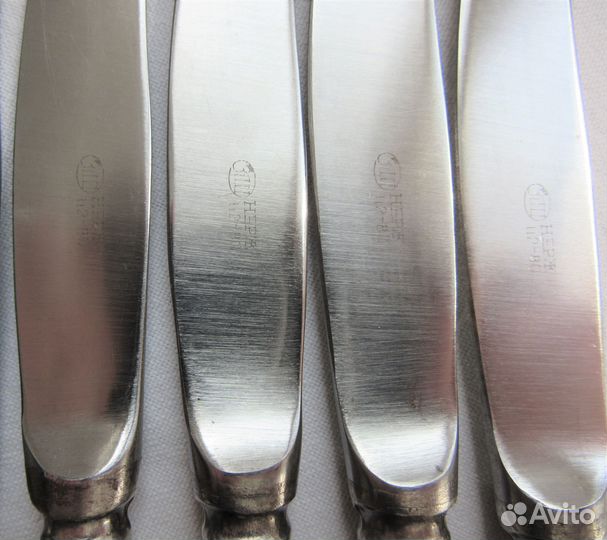 Нож столовый Мельхиор СССР клеймо зиш