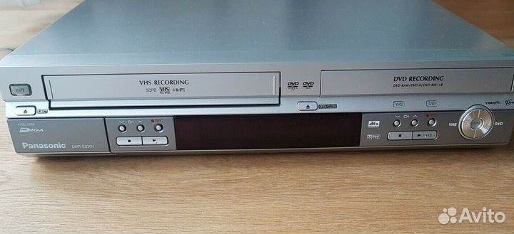 Новый DVD/S-VHS рекордер Panasonic, запись на диск