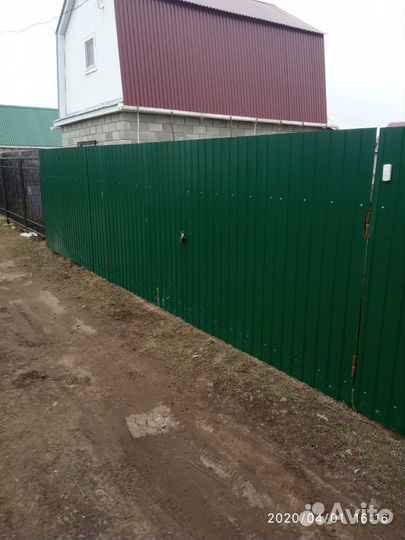 Забор из профнастила