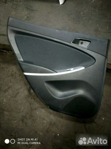 Обшивка двери лев. зад. Hyundai Solaris