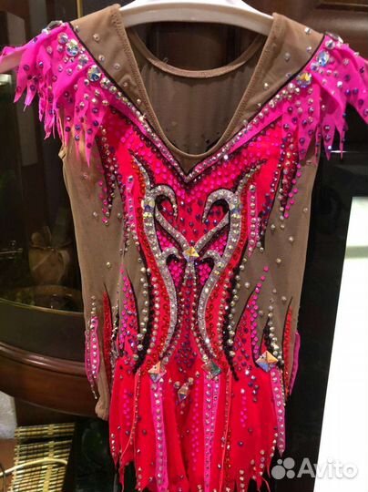 Рост 122-130см. Купальник для гимнастики