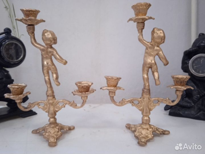 Бронзовые подсвечники