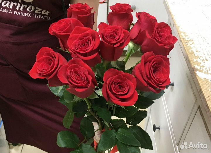 11 роз 50 см (Эквадор). Доставка