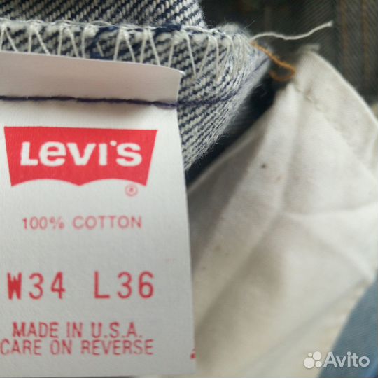 Джинсы Levis 501 USA 1995 г., р.40/33