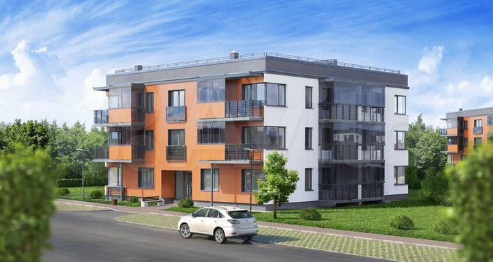 3-к. квартира, 82,5 м², 2/4 эт.