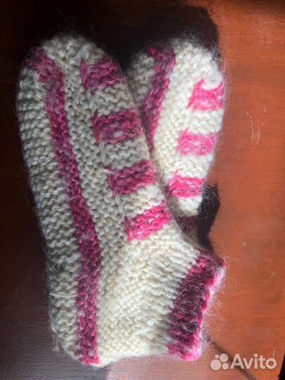 Вязаные Носки Следки из натуральной овечей шерсти