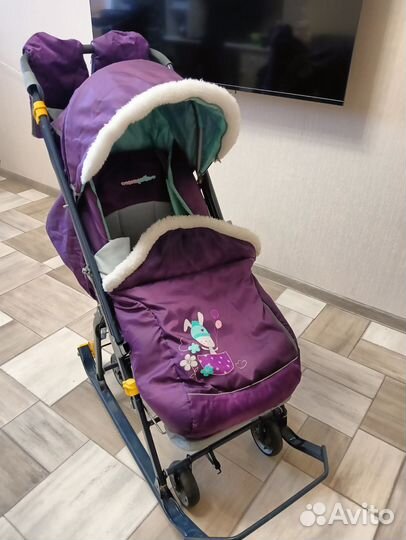 Детские санки коляска nika