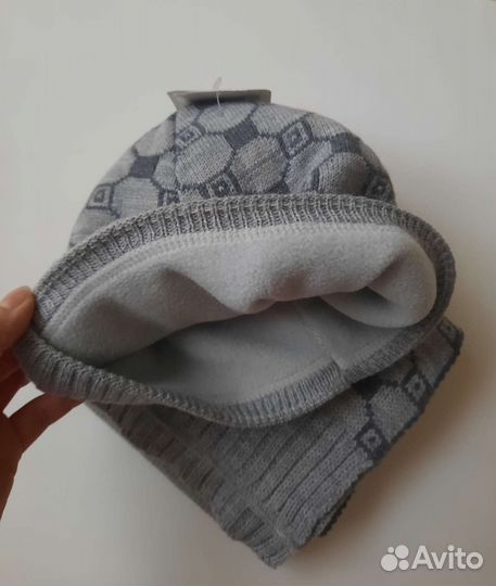 Комплект шапка и шарф для мальчика