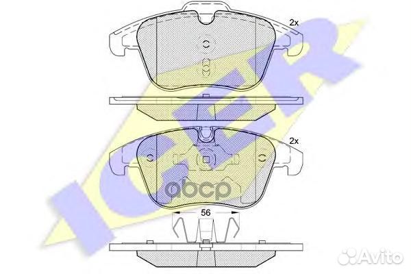 Колодки торм.пер. 181886 Icer