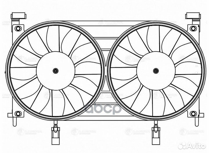 Вентилятор радиатора LADA 4x4 FL (19) (2 вент.)