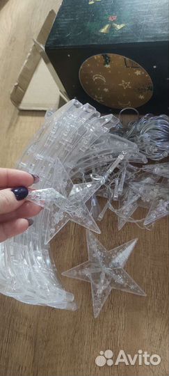 Гирлянда звезды луна